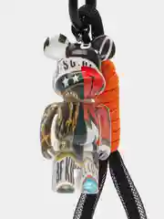 Угольный брелок Bearbrick для ключей, украшение для сумки, рюкзака