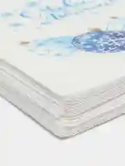 Белый салфетки новогодние бумажные, 2-хслойные, сервировочные