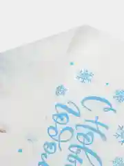 Белый салфетки новогодние бумажные, 2-хслойные, сервировочные
