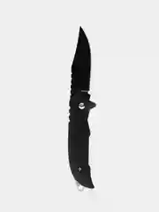 Нож туристический PF-PK-31. Нож походный, длина лезвия 6,5 см, цвет черный