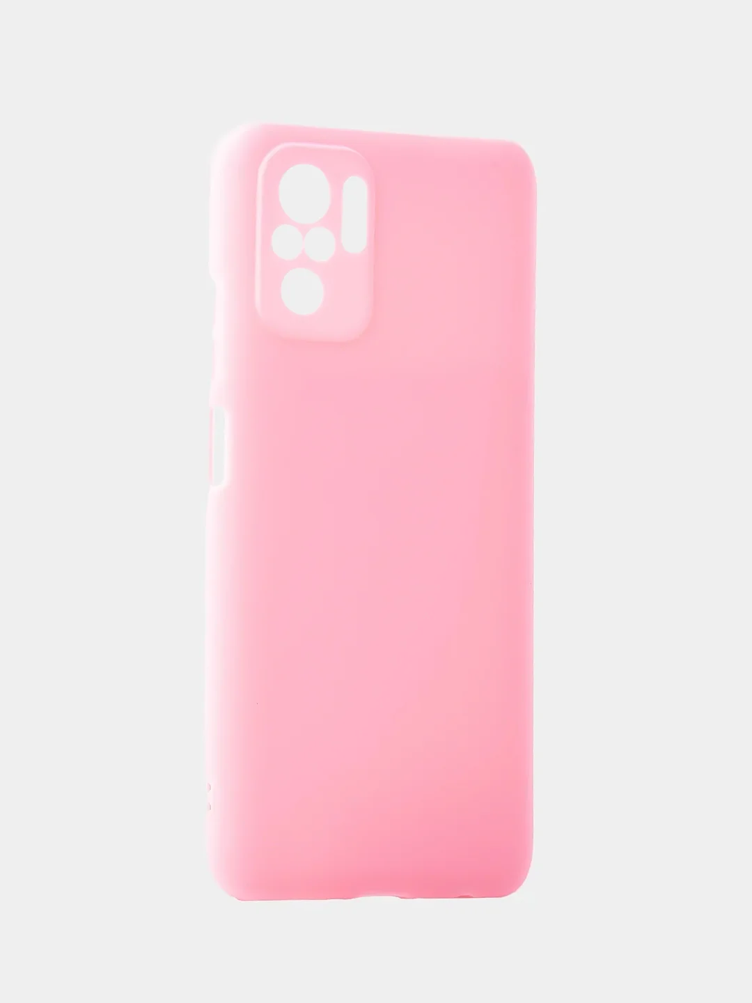 Розовый матовый чехол для Xiaomi Redmi Note 10 / Note 10T / Note 10 Pro / Poco M3 Pro, силиконовый