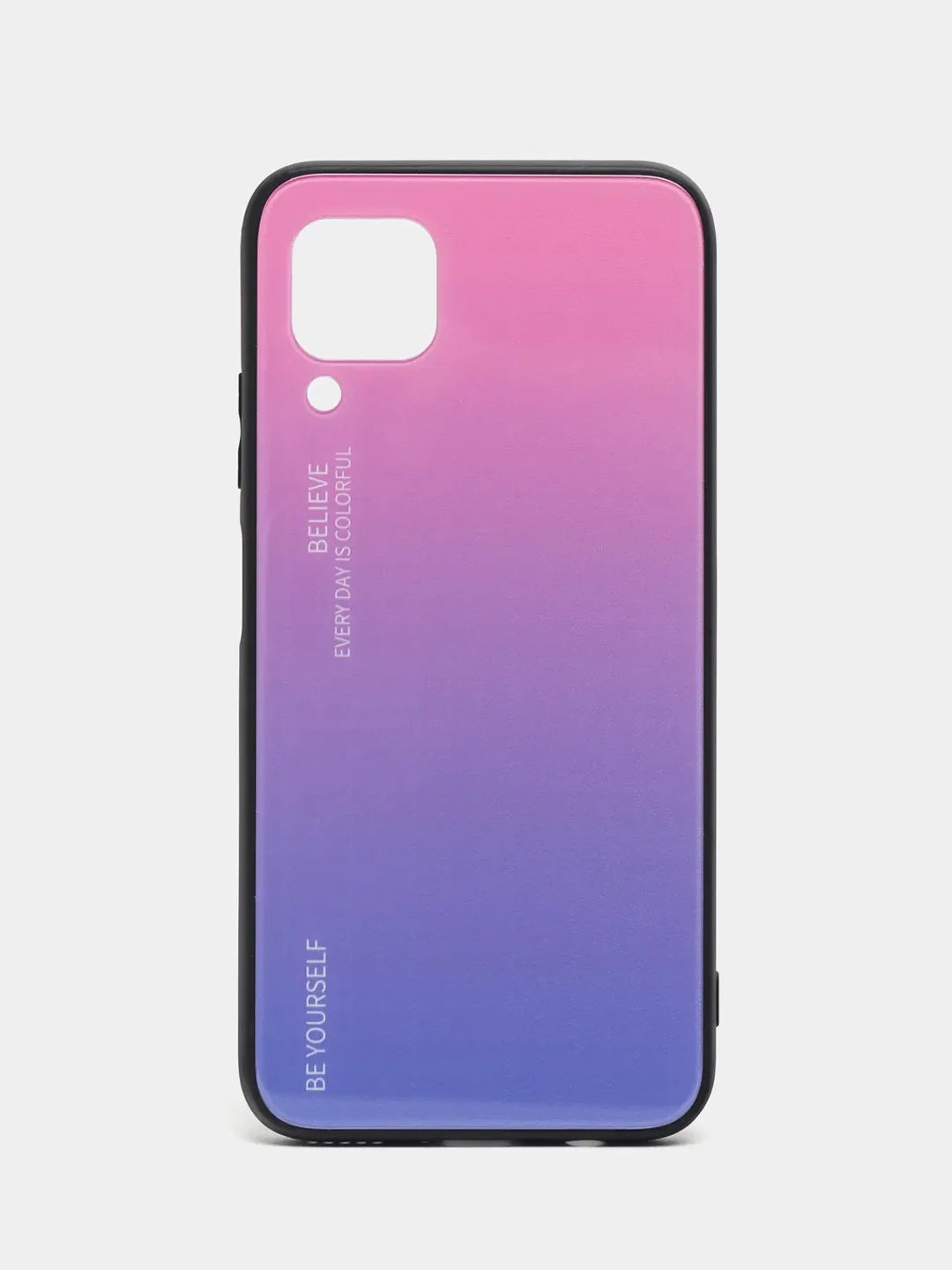 Конфетный чехол градиент на Huawei P40 Lite с закаленным стеклом mobios