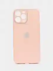 Бежевый противоударный чехол со стеклянной панелью iPhone 7/8/SE/XR/XS/11/12/13/14/15/Plus/Pro/Max
