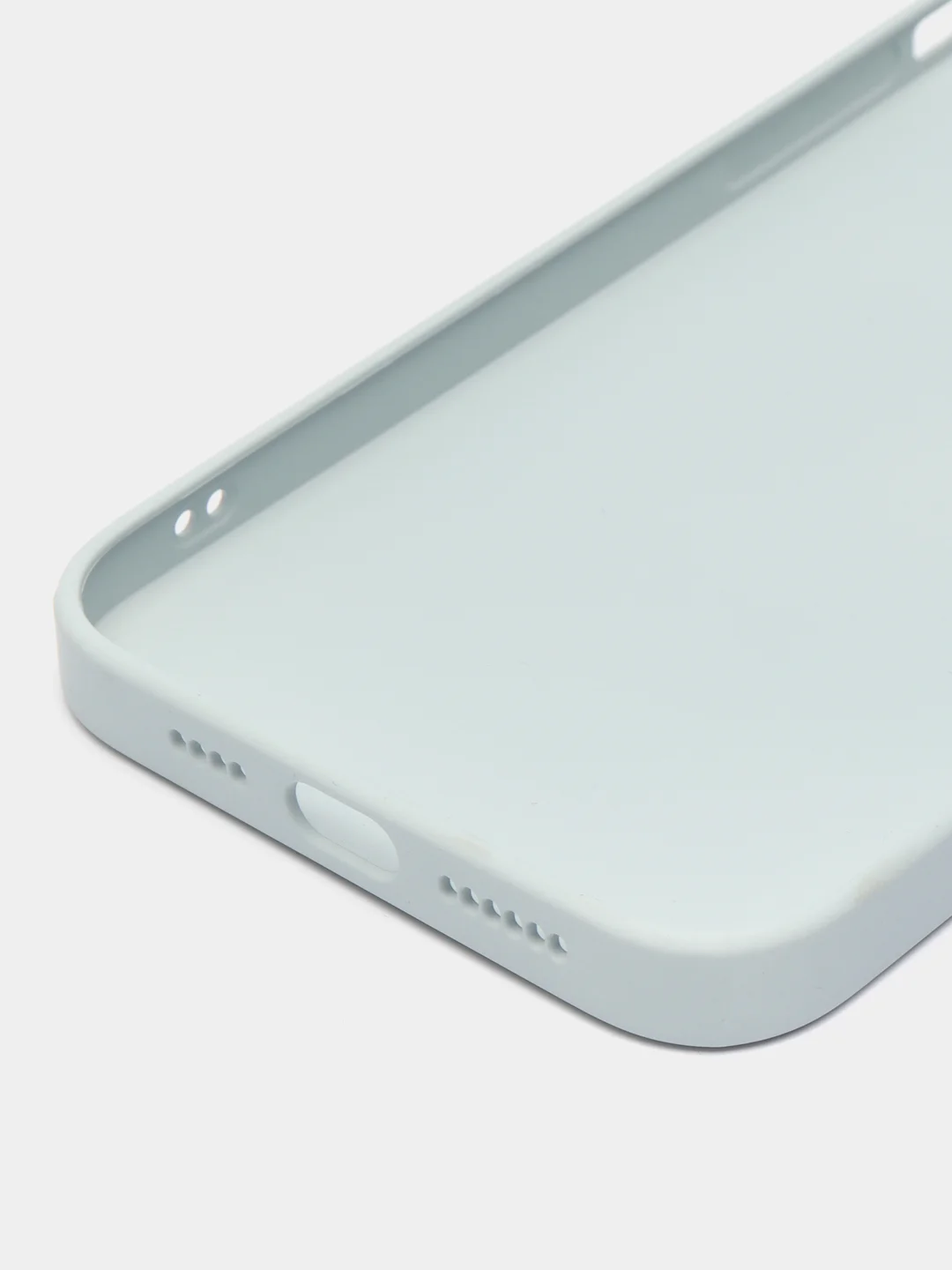 Голубой противоударный чехол со стеклянной панелью iPhone 7/8/SE/XR/XS/11/12/13/14/15/Plus/Pro/Max