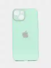 Мятный противоударный чехол со стеклянной панелью iPhone 7/8/SE/XR/XS/11/12/13/14/15/Plus/Pro/Max