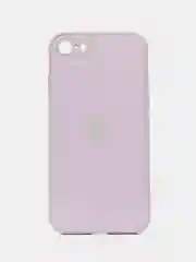 Сиреневый противоударный чехол со стеклянной панелью iPhone 7/8/SE/XR/XS/11/12/13/14/15/Plus/Pro/Max