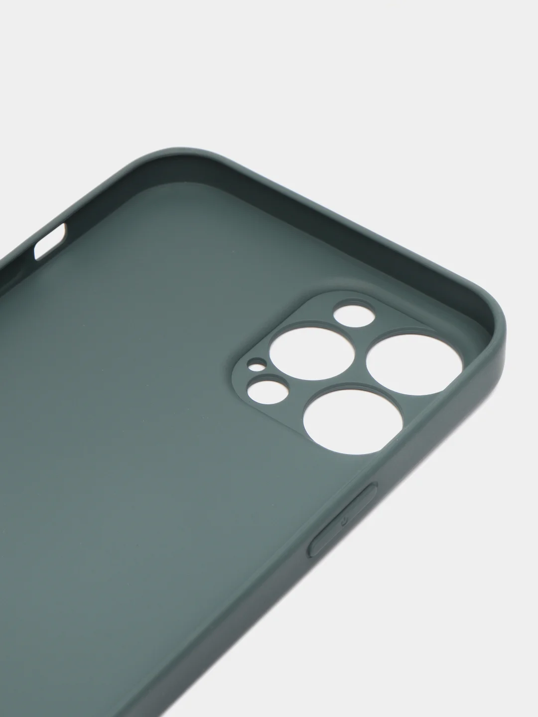 Тёмно-зелёный противоударный чехол со стеклянной панелью iPhone 7/8/SE/XR/XS/11/12/13/14/15/Plus/Pro/Max
