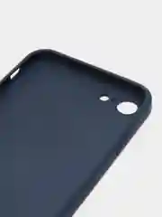 Темно-синий противоударный чехол со стеклянной панелью iPhone 7/8/SE/XR/XS/11/12/13/14/15/Plus/Pro/Max