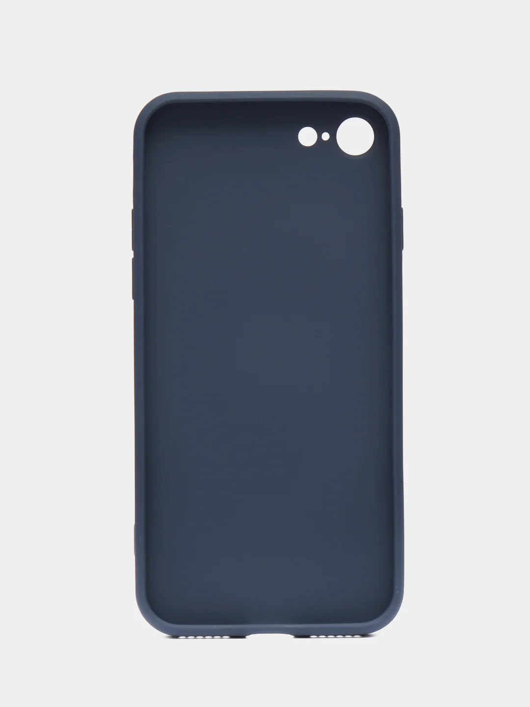 Темно-синий противоударный чехол со стеклянной панелью iPhone 7/8/SE/XR/XS/11/12/13/14/15/Plus/Pro/Max