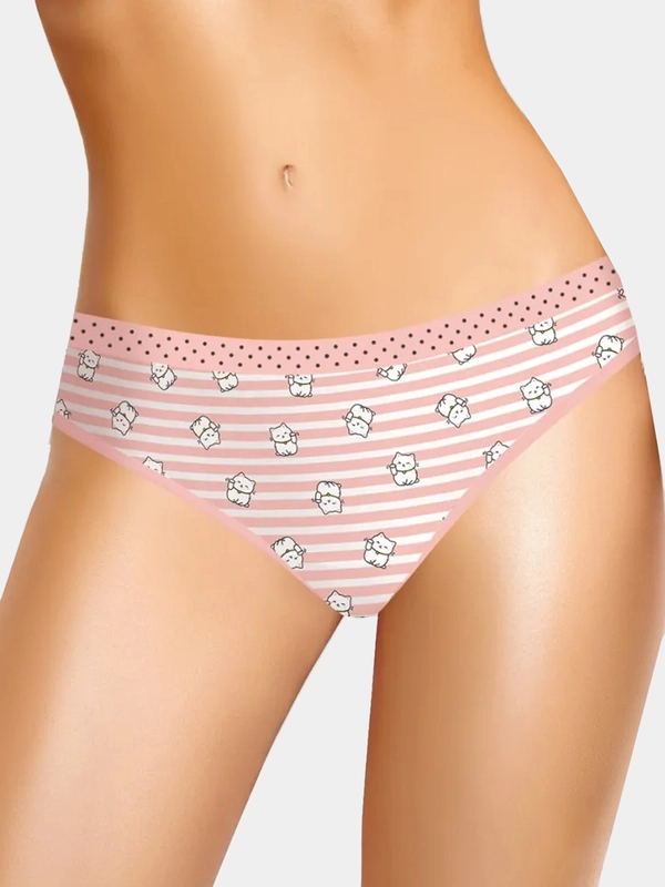 Трусы женские Clever Wear стринги купальник хлопок нижнее белье клевер слипы бикини