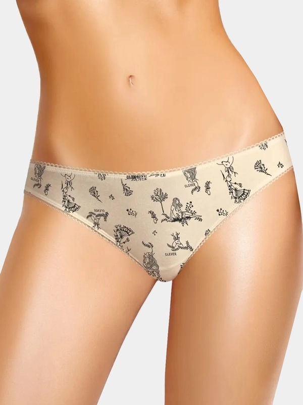Трусы женские Clever Wear стринги купальник хлопок нижнее белье клевер слипы бикини
