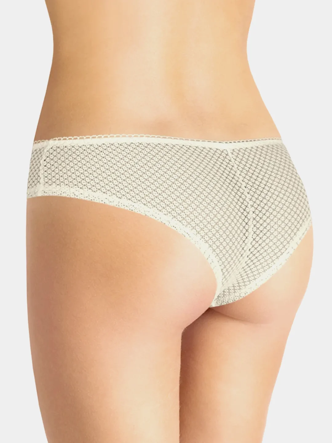 Бежевый трусы женские Clever Wear слипы бикини хлопок нижнее белье клевер на каждый день