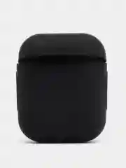 Черный силиконовый чехол для наушников Airpods 1 и 2