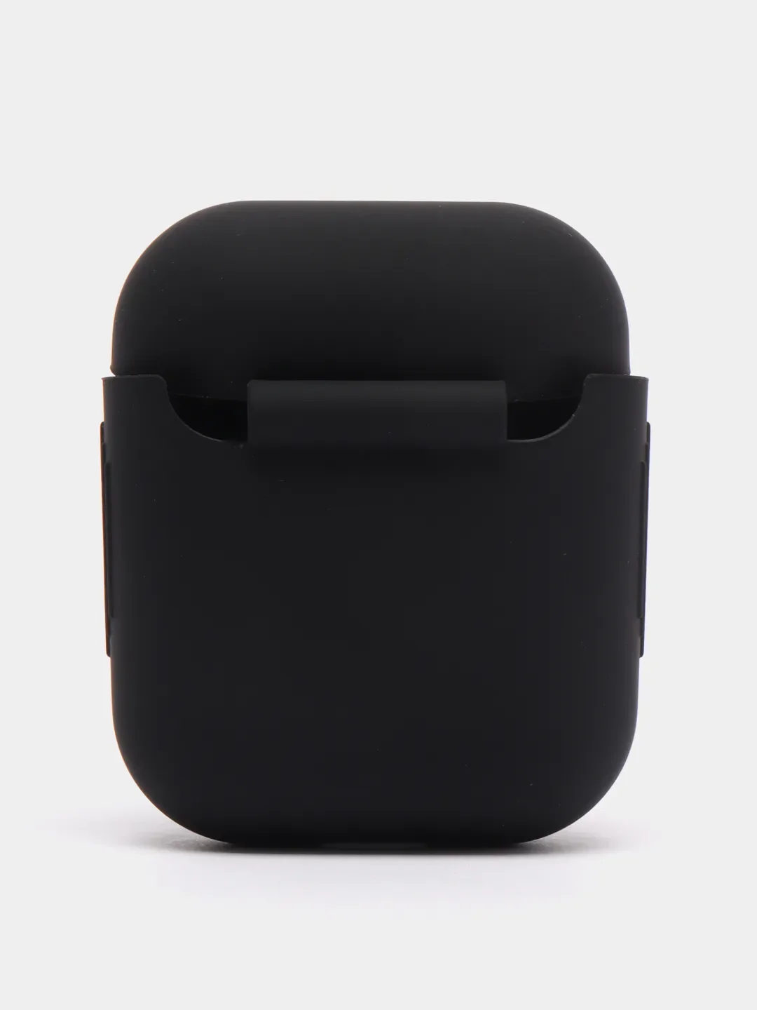 Черный силиконовый чехол для наушников Airpods 1 и 2