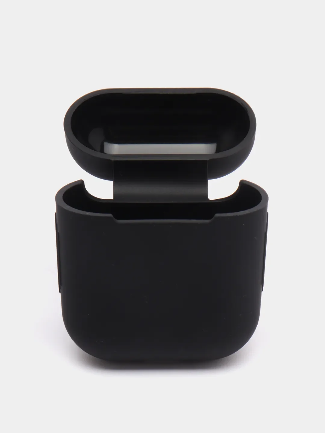 Черный силиконовый чехол для наушников Airpods 1 и 2
