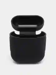 Черный силиконовый чехол для наушников Airpods 1 и 2