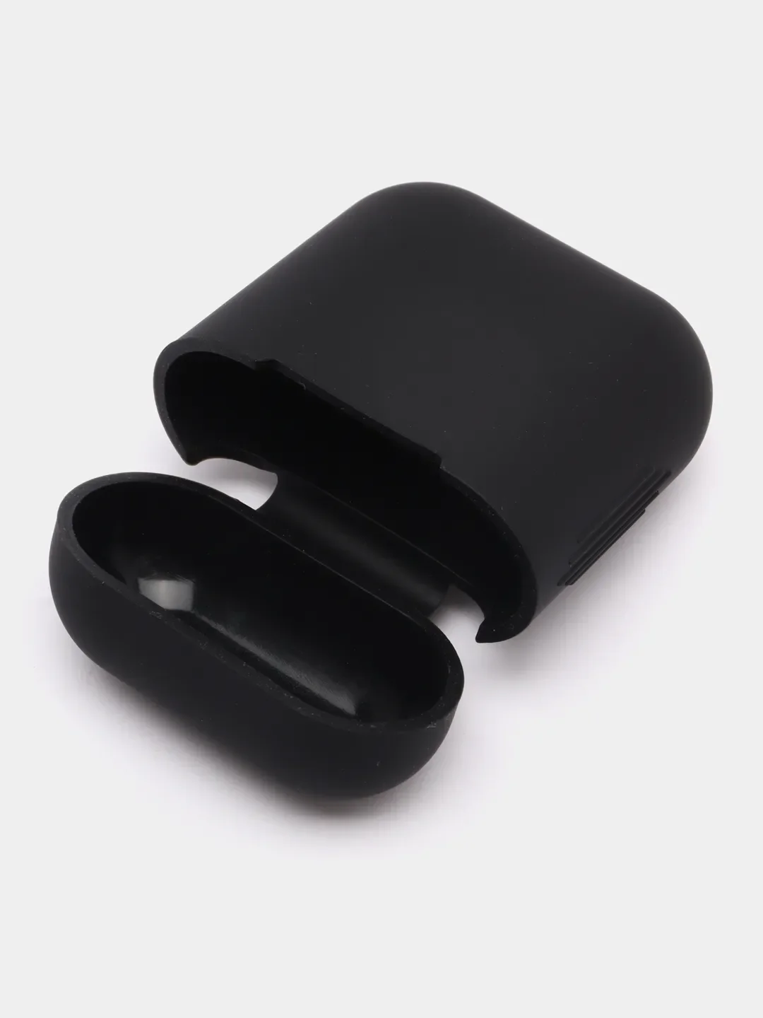 Черный силиконовый чехол для наушников Airpods 1 и 2