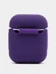 Фиолетовый силиконовый чехол для наушников Airpods 1 и 2