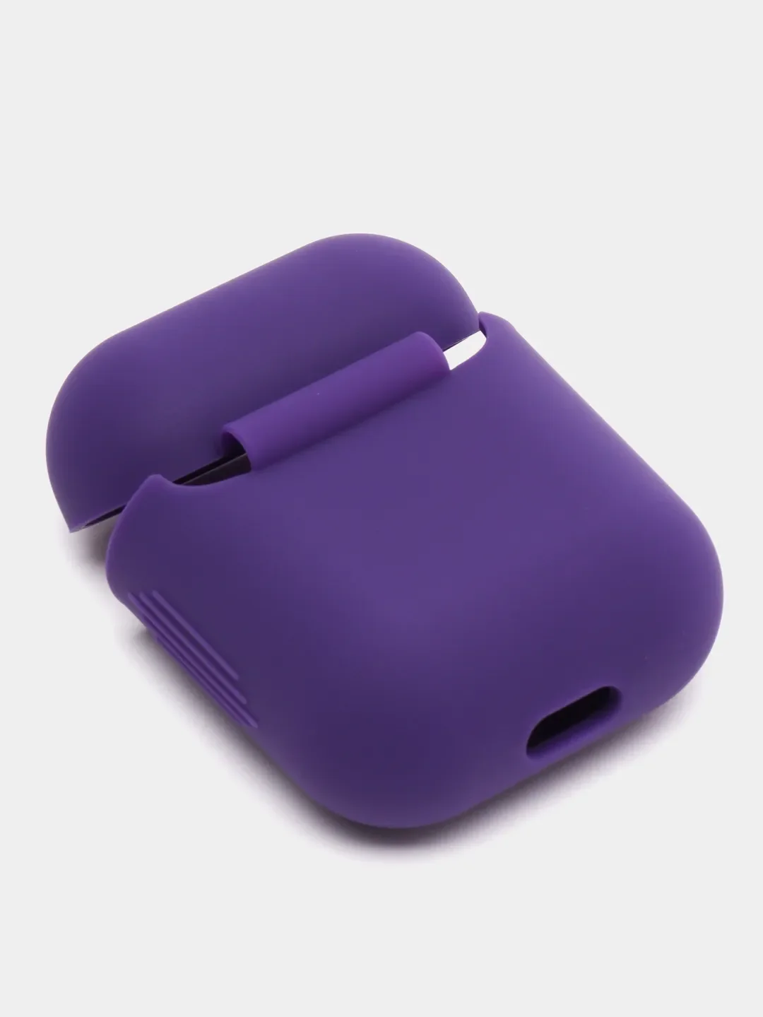 Фиолетовый силиконовый чехол для наушников Airpods 1 и 2