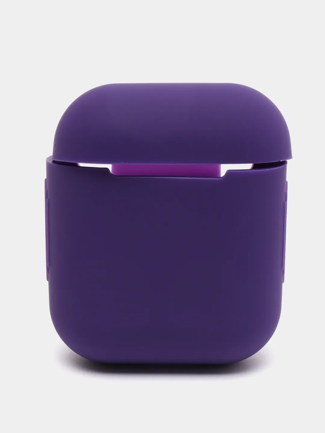 Фиолетовый силиконовый чехол для наушников Airpods 1 и 2