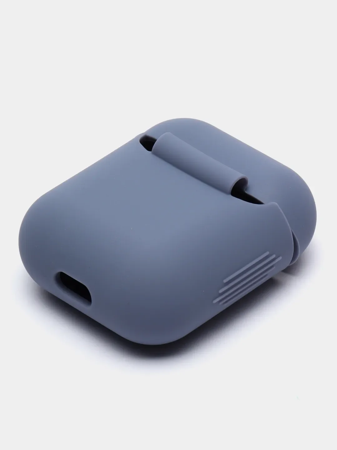 Сиреневый силиконовый чехол для наушников Airpods 1 и 2