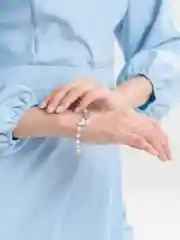 Кремовый женское жемчужное украшение