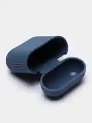 Синий меланж силиконовый чехол для наушников Airpods 1 и 2