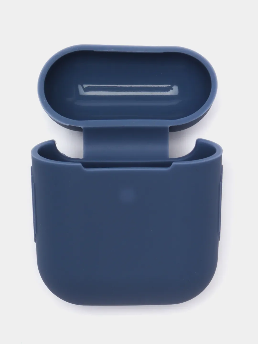 Синий меланж силиконовый чехол для наушников Airpods 1 и 2