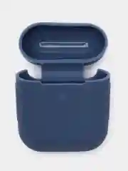 Синий меланж силиконовый чехол для наушников Airpods 1 и 2