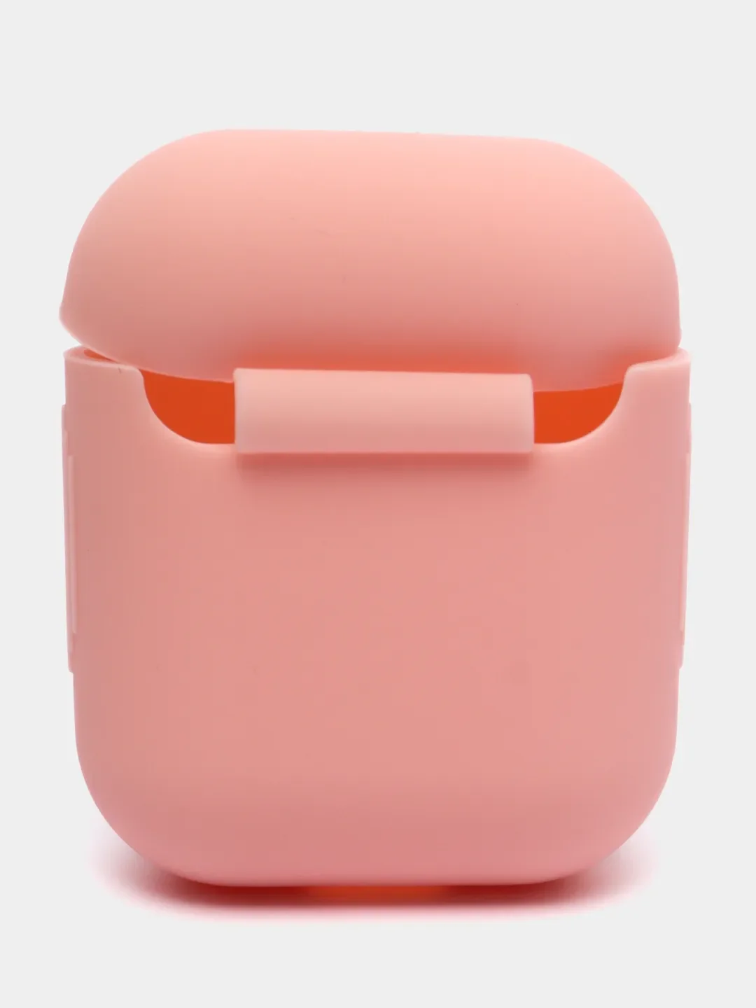 Пудровый силиконовый чехол для наушников Airpods 1 и 2