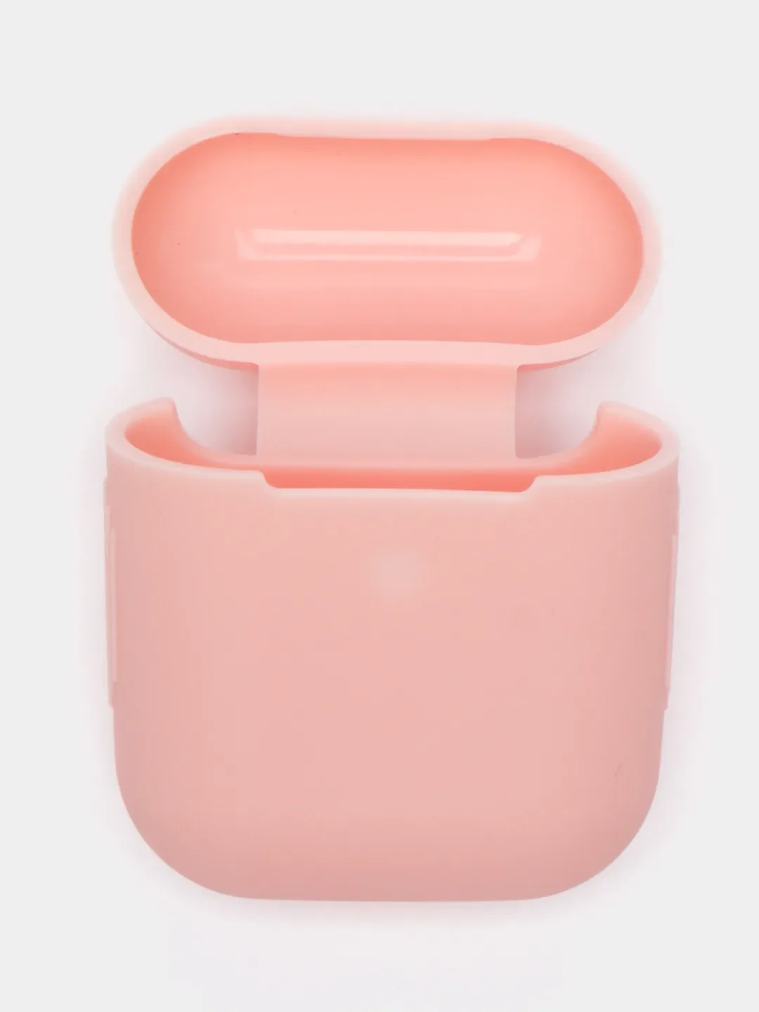 Пудровый силиконовый чехол для наушников Airpods 1 и 2