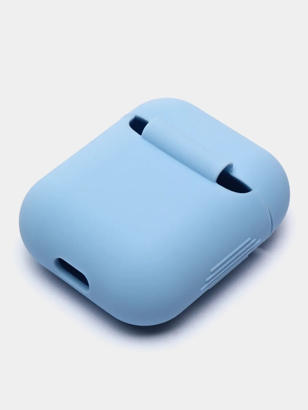 Небесно-голубой силиконовый чехол для наушников Airpods 1 и 2