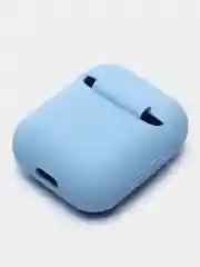 Небесно-голубой силиконовый чехол для наушников Airpods 1 и 2