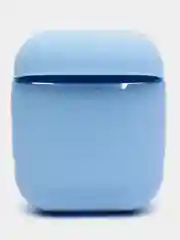 Небесно-голубой силиконовый чехол для наушников Airpods 1 и 2