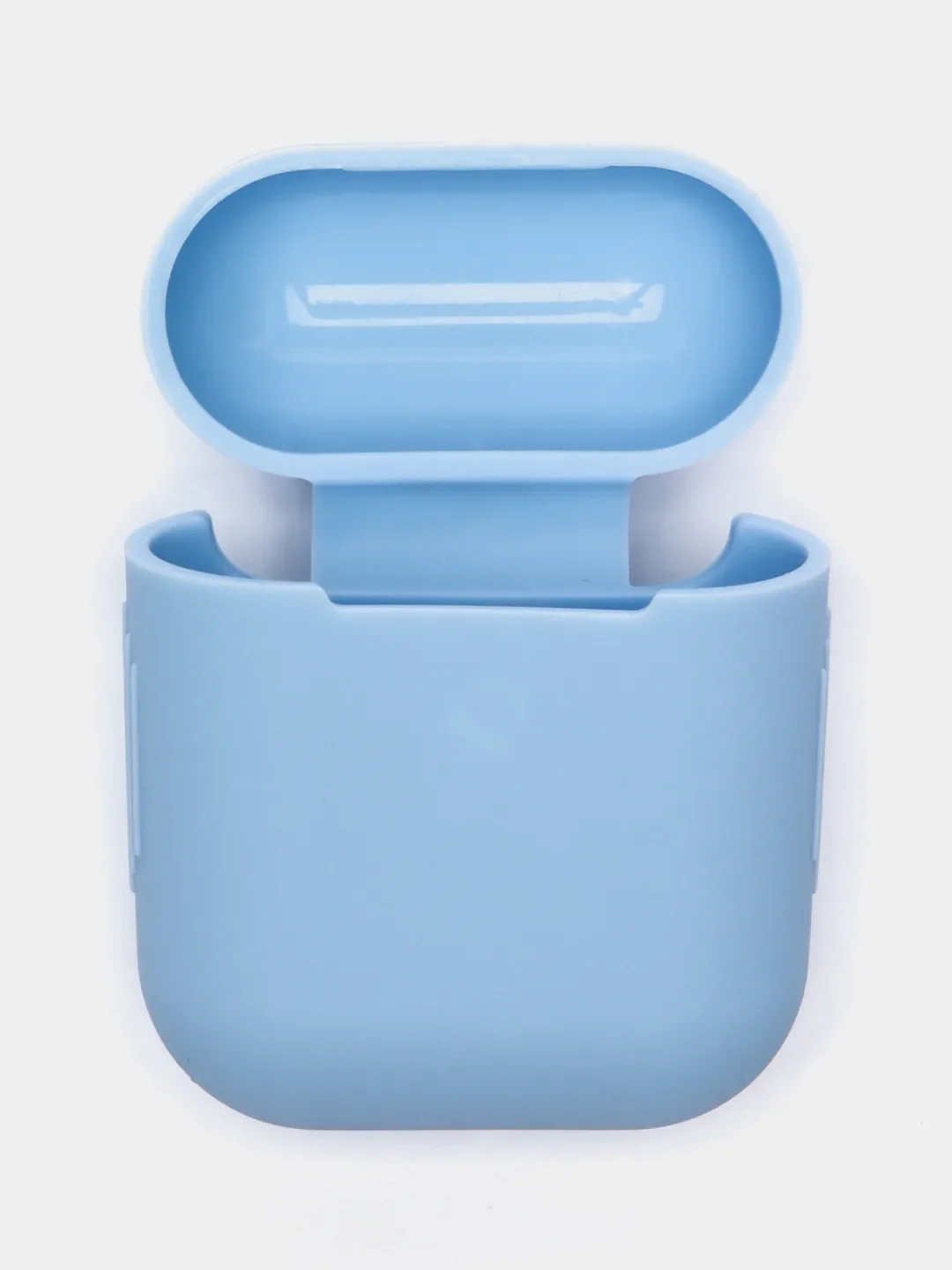 Небесно-голубой силиконовый чехол для наушников Airpods 1 и 2