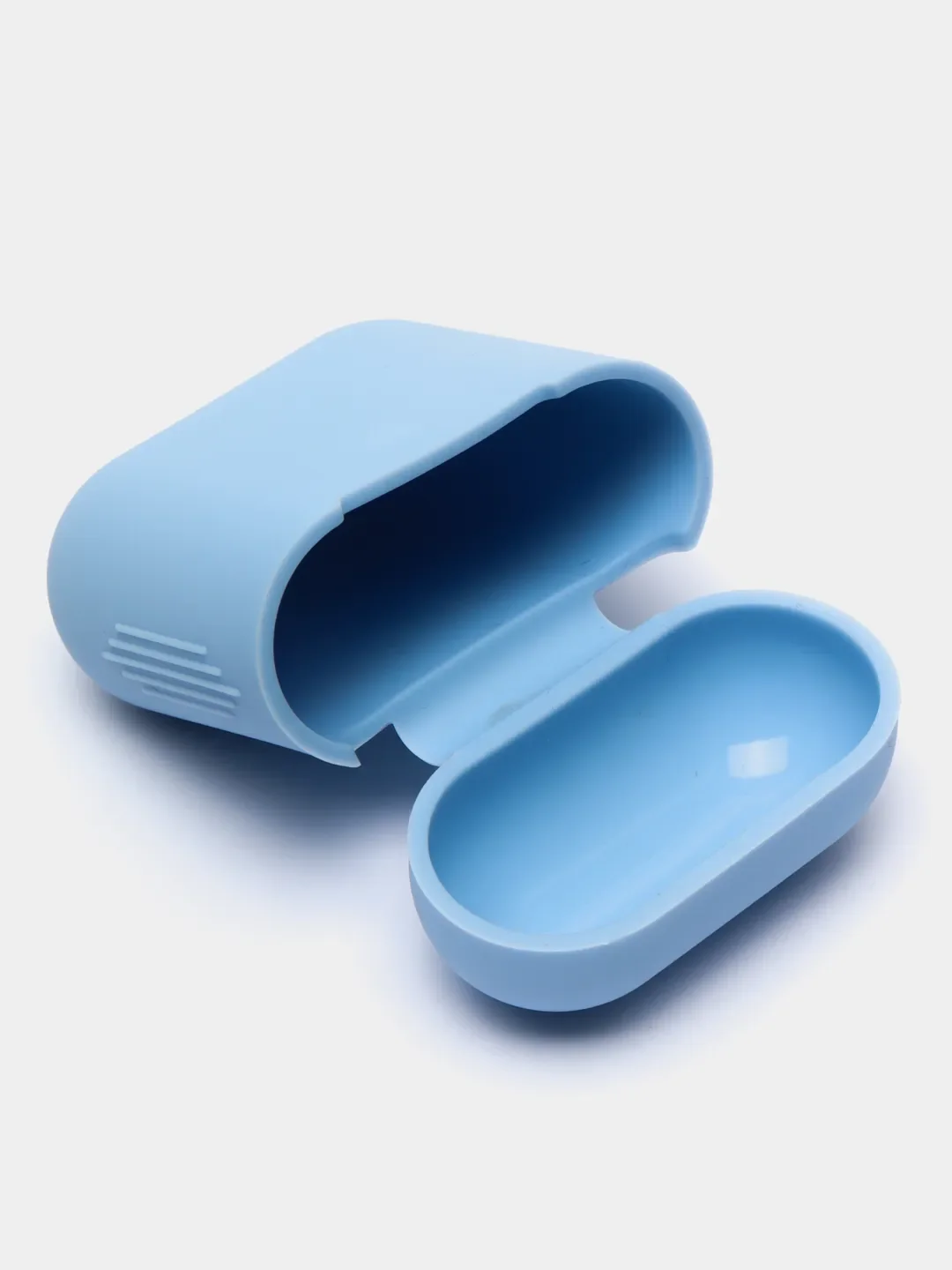 Небесно-голубой силиконовый чехол для наушников Airpods 1 и 2