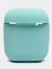 Мятный силиконовый чехол для наушников Airpods 1 и 2