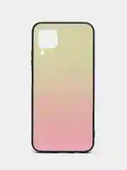Желтый чехол градиент на Huawei P40 Lite с закаленным стеклом mobios