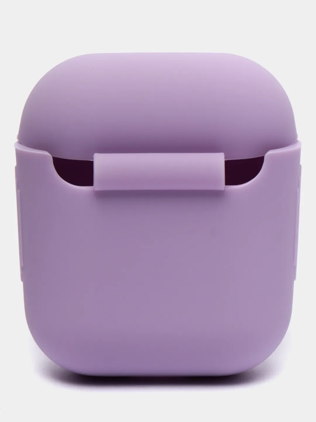 Лавандовый силиконовый чехол для наушников Airpods 1 и 2