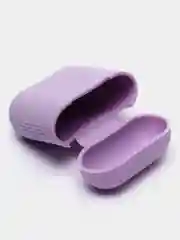Лавандовый силиконовый чехол для наушников Airpods 1 и 2