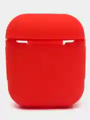 Красный силиконовый чехол для наушников Airpods 1 и 2