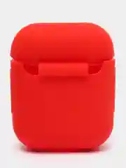 Красный силиконовый чехол для наушников Airpods 1 и 2
