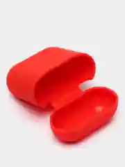Красный силиконовый чехол для наушников Airpods 1 и 2