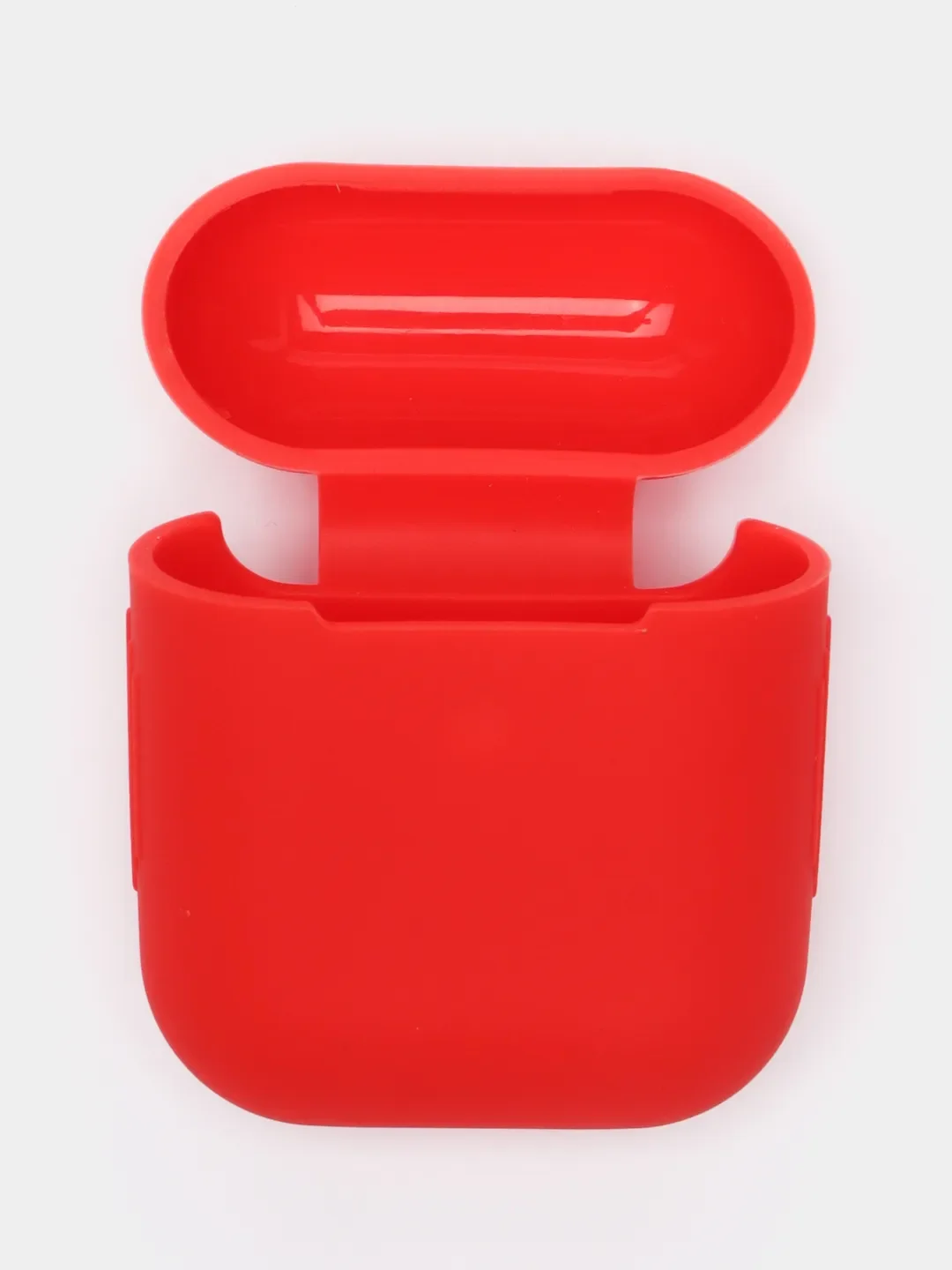 Красный силиконовый чехол для наушников Airpods 1 и 2