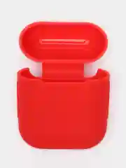 Красный силиконовый чехол для наушников Airpods 1 и 2
