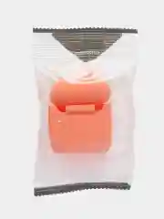 Кораллово-розовый силиконовый чехол для наушников Airpods 1 и 2