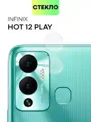 Стекло на камеру Broscorp для Infinix Hot 12 Play, защитное, прозрачное, закаленное
