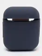 Темно-синий силиконовый чехол для наушников Airpods 1 и 2