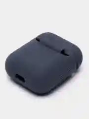 Темно-синий силиконовый чехол для наушников Airpods 1 и 2
