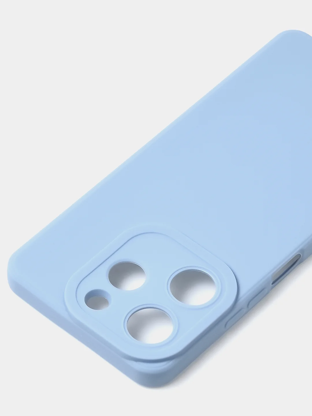Голубой чехол для Tecno Spark 10 Pro цветной матовый с дополнительной защитой камеры